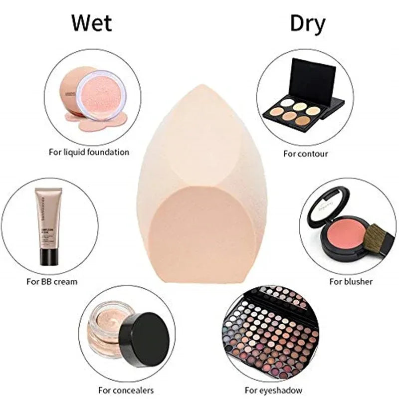 1Pc Big Size Makeup Sponge Puff Foundation Cosmetic Puff Wet And Dry Dual Use Soft Makeup Foundation Sponge Puff Make Up Puffs