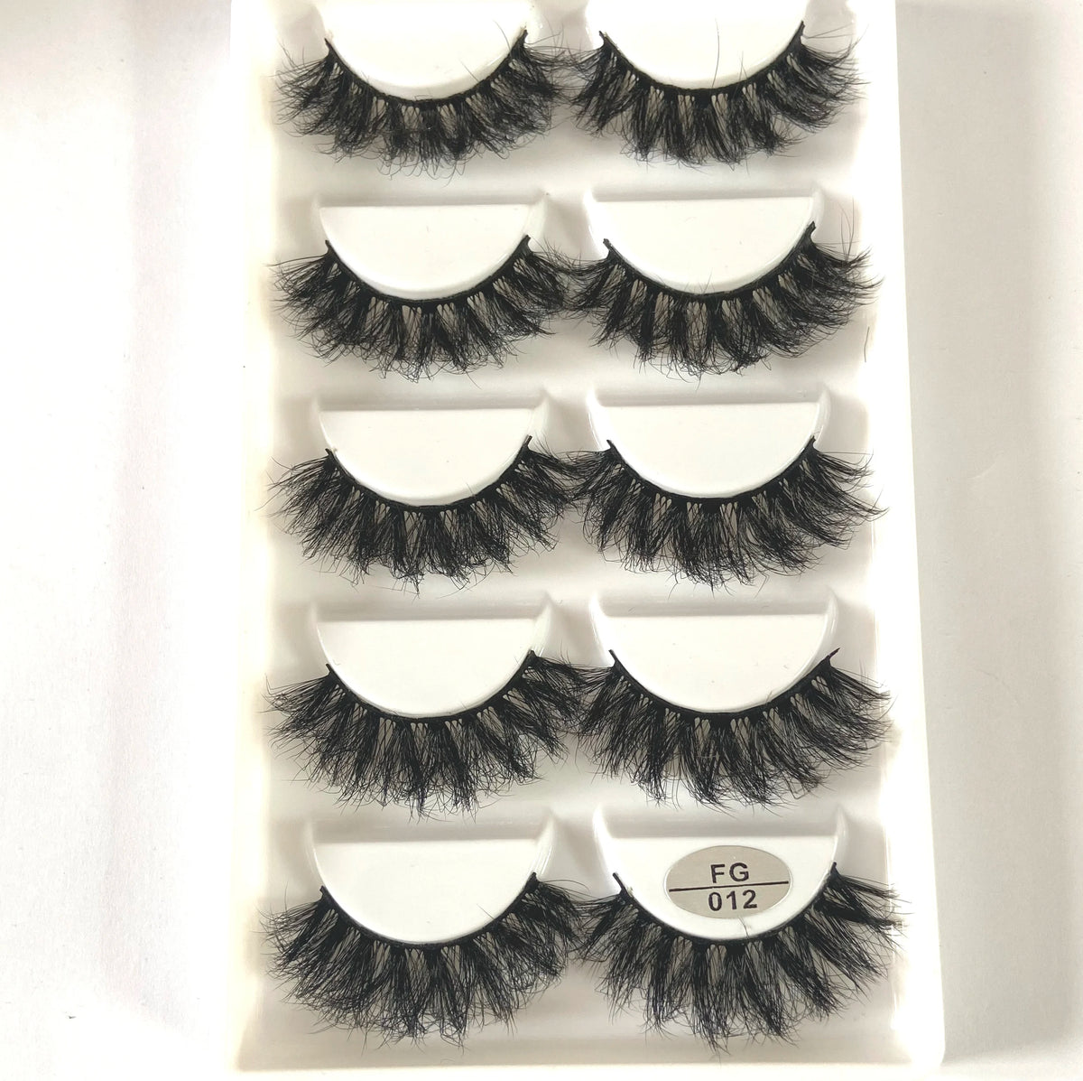 HBZGTLAD 5Pairs Handmade Mink Lashes Short False Eyelashes Dense Natural Long Messy Eye Lashes Reusable Stage Makeup Eyelashes