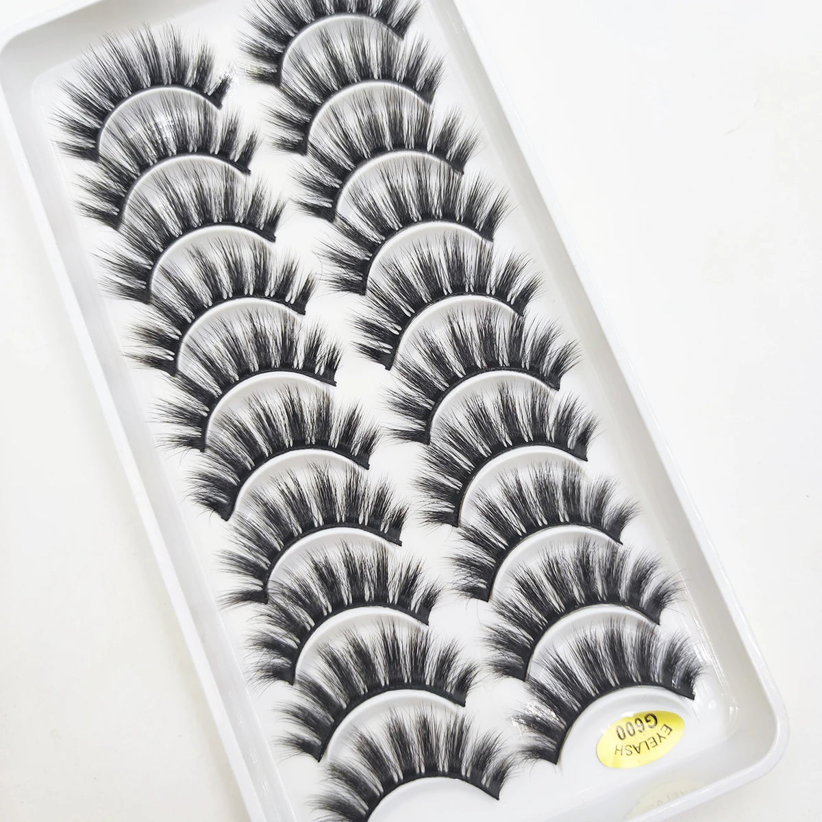 20 Style 10 Pairs Natural 3d Mink Lashes Soft False Eyelashes Cross Messy Dense Eye Lashes Extension Makeup Faux Cils Maquillaje