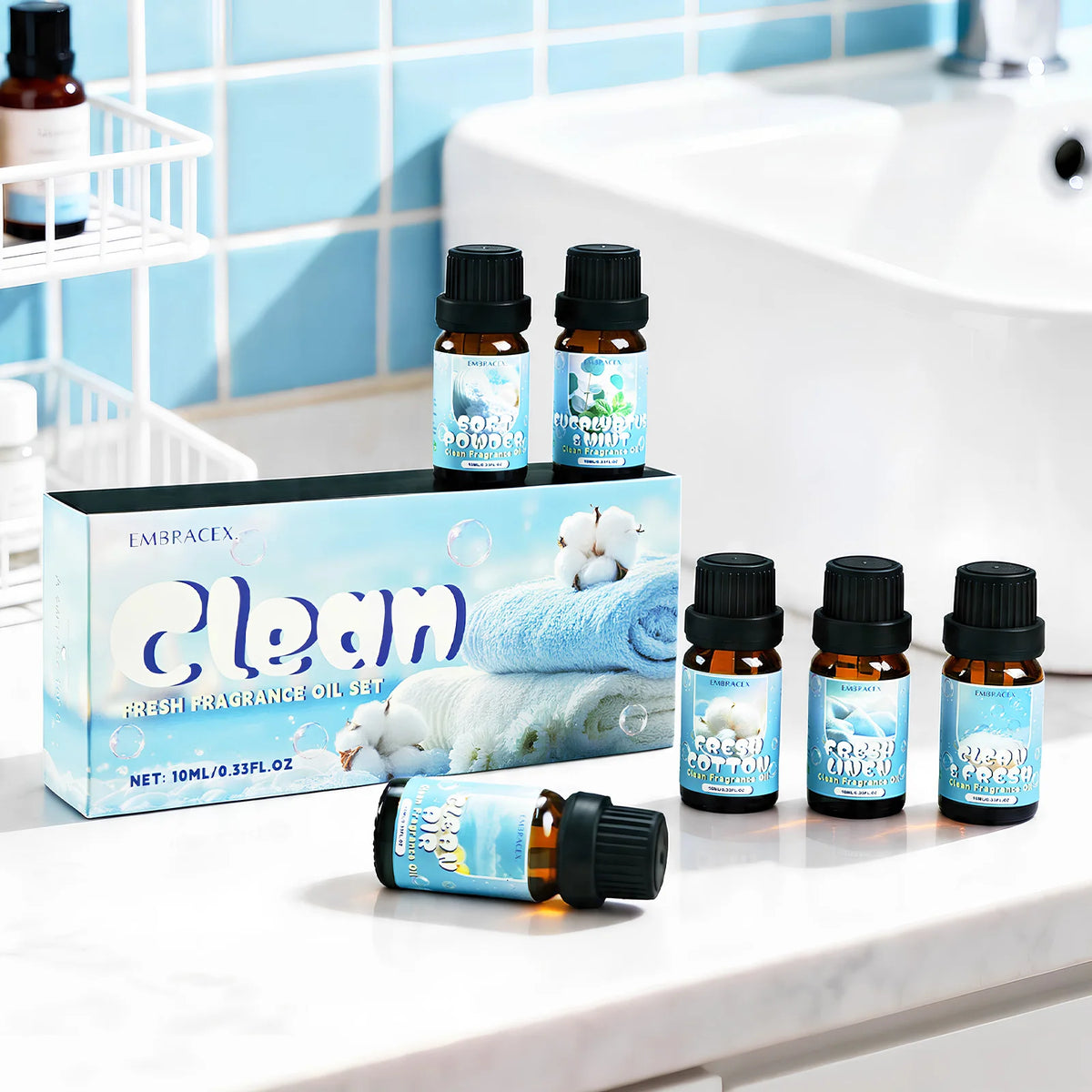 6PC/1PC Clean Fragrance Oils Gifts Box Fresh Fragrance Oil Candle Making Gift To Friends
