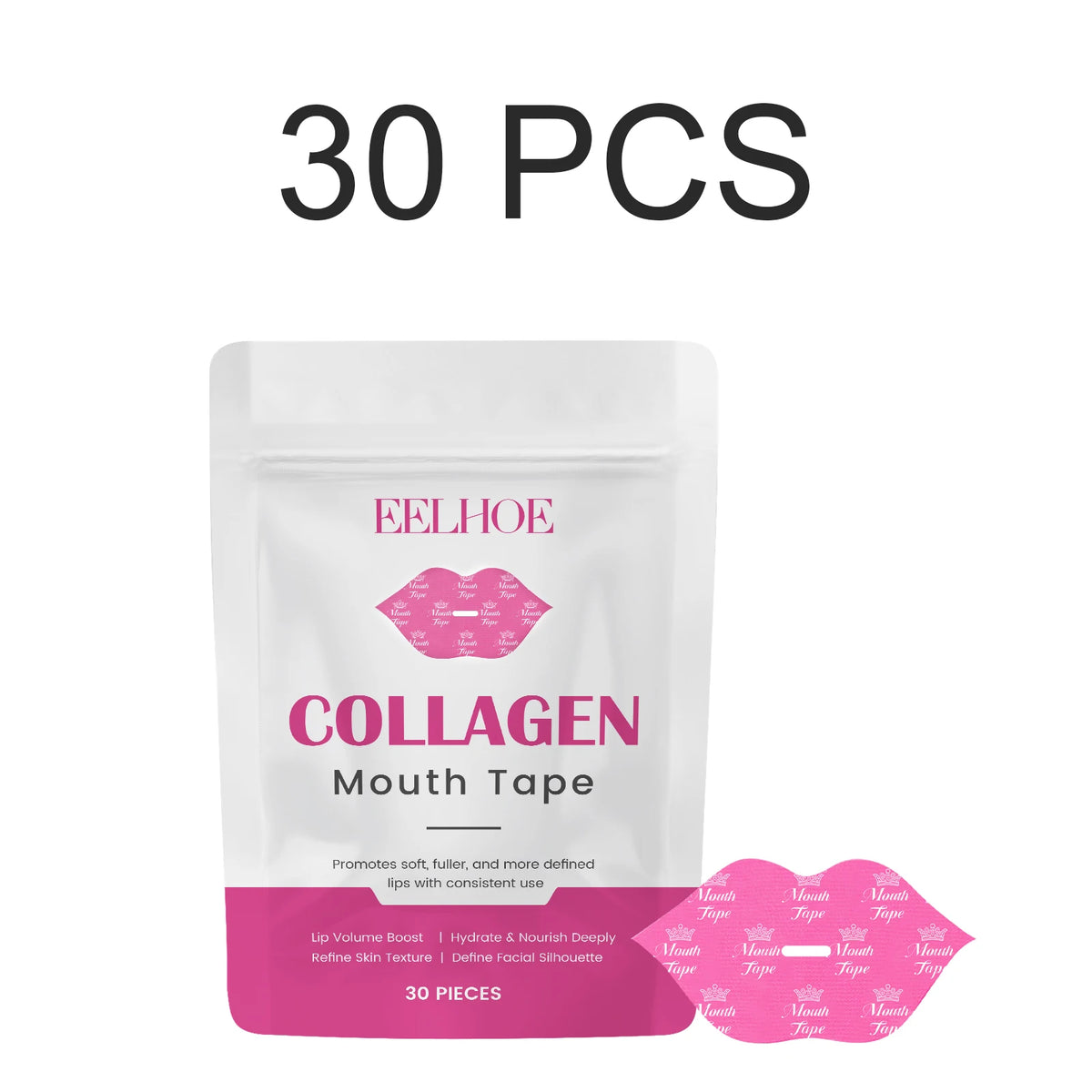 Mouth Tape Lip Care Sleeping Patch Hydrating Moisturizing Collagen Hyaluronic Acid Soft Breathable  Lips Night Mask 30 Patches