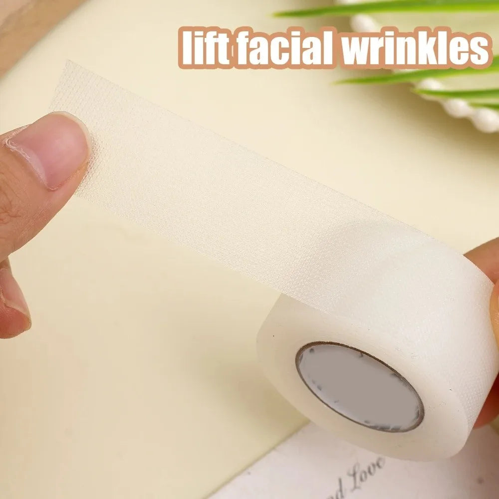 New 8M/Roll PE Facial Tape Professional Lift Wrinkles Doulble Eyelid Tape Transparent Breathable Cosplay Makeup Tape