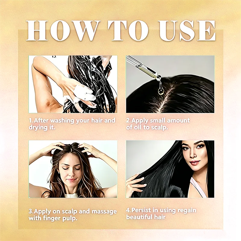 10‑in‑1 Herbal Hair Essential Oil Rosemary Fenugreek Extract Hydrating Nourish Scalp Moisturizer Silky Shine Hair‑Care Serum