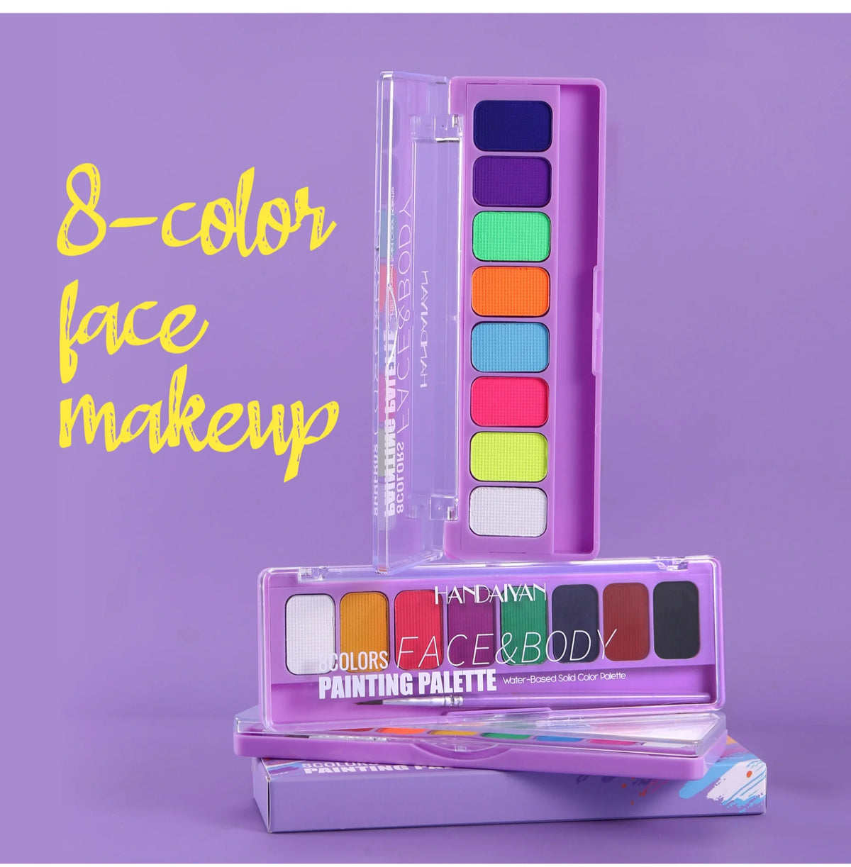 8 Colors Glow Fluorescent Neon Oil Face Body Art Paint UV Glow Oil Painting Halloween Party Fancy Dress Beauty Makeup Cosmetics