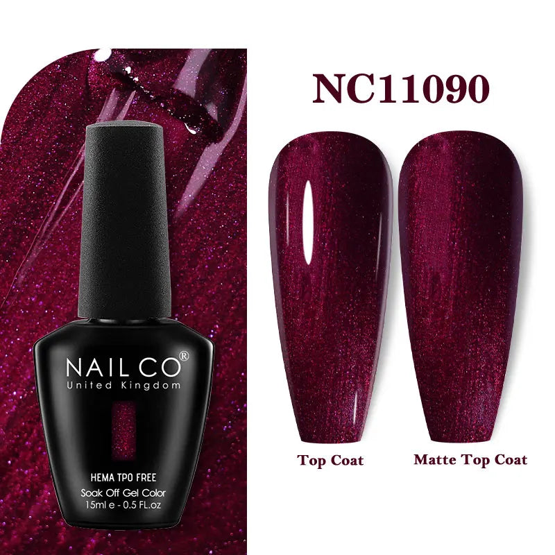 NAILCO 15ml TPO-Free Nail Gel Polish Vernis Semi Permanent Nails Art Manicure Design Hybrid Remover Gel Top Coat Ongle Gel UV