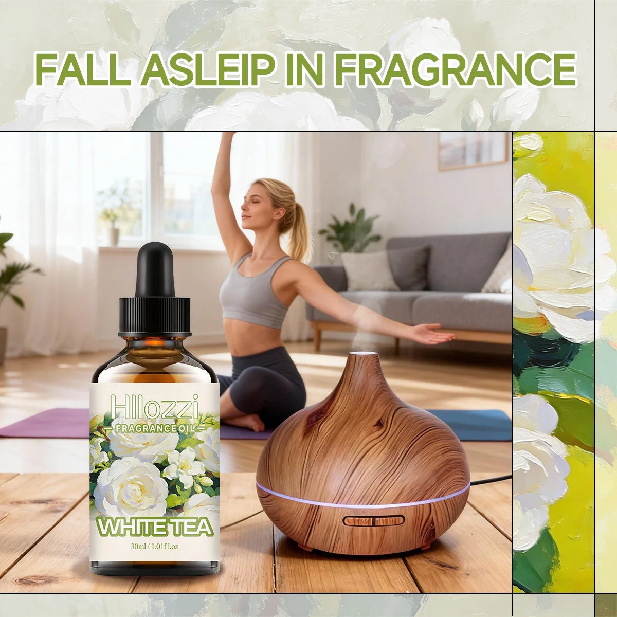 WHITE TEA FRAGRANCE OIL: For Aromatherapy, Diffusing, Fragrance and Candle Scented Candle.