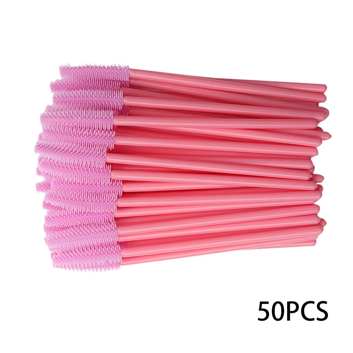 25/50pcs Eyelash Brush Silicone Gel Mascara Wands Applicator Eyelashes Spoolies Brushes For Lash Extension Eyebrows Accessories