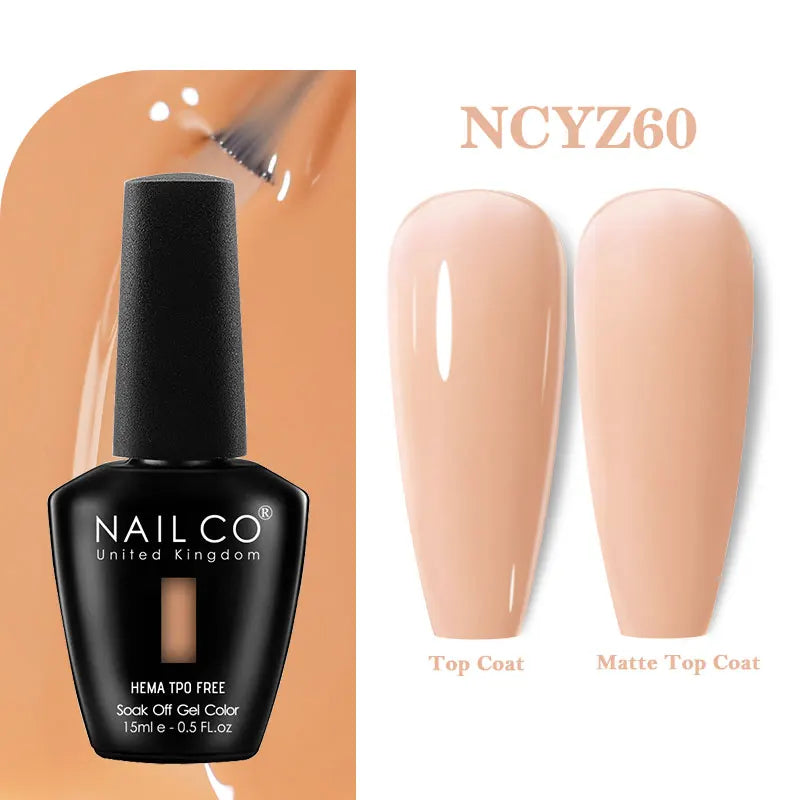 NAILCO 15ml TPO-Free Nail Gel Polish Vernis Semi Permanent Nails Art Manicure Design Hybrid Remover Gel Top Coat Ongle Gel UV