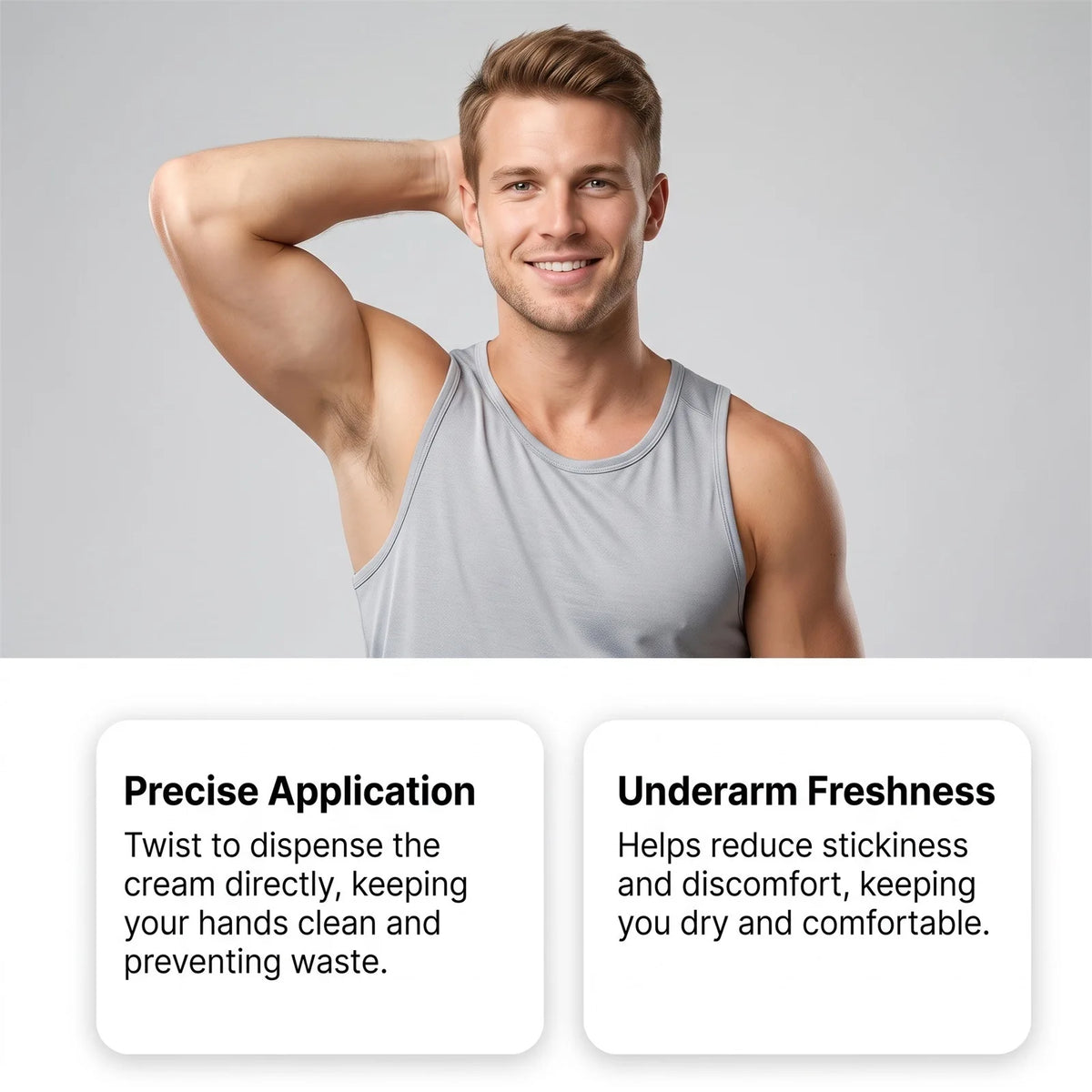 Men Deodorant Stick Long Lasting Fresh Moisture Absorbing Smooth Apply Reduce Stickiness Mild Non Irritating Underarm Deodorant