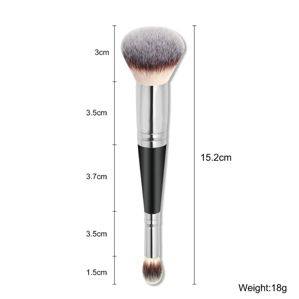 Double Head Makeup Brush 2 In 1 Blush Brush Concealer Highlighter Powder Brushes Blending Contouring Brush Beauty Make Up Tools