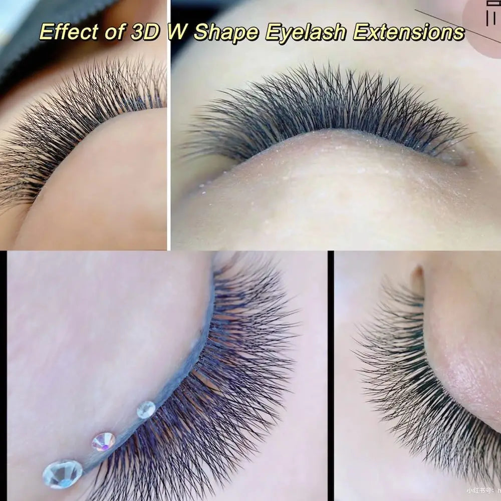 NAGARAKU Ship From USA 5 Cases YY W Shape 3D 4D 5D 6D 7D Eyelashes Fast Free Delivery in 2-5 days by USPS Express