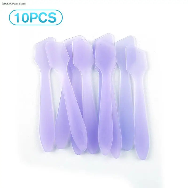 10Pcs Mini Cosmetic Spatulas Scoop Face Cream Makeup Mask Mixed Spoon Beauty DIY Tools Eye Facial Makeup Applicator Sticks