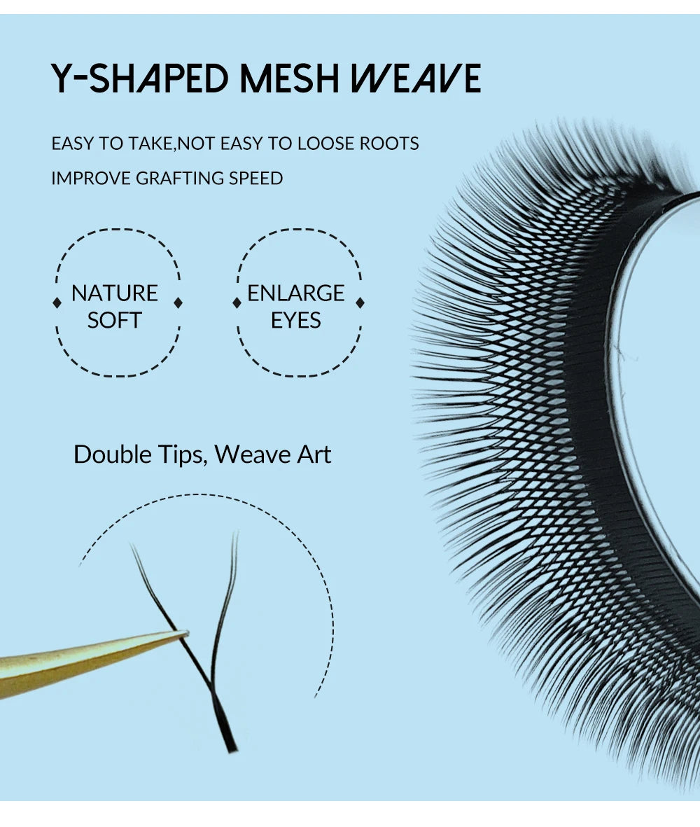 Lakanaku Y Lashes Cilia And Volume Brazilian False Eyelashes Supplies YY Cilios Faux Mink Lashes Y Shape Eyelash Extension