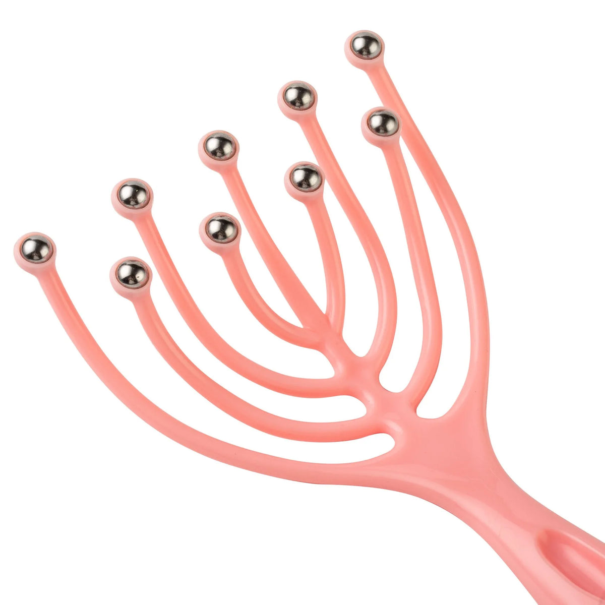1 Pc Head Massager Scalp Neck Comb Roller Five Finger 10 Claws Steel Ball Hand Held Relax Spa Hair Care For Hair Stress Relief
