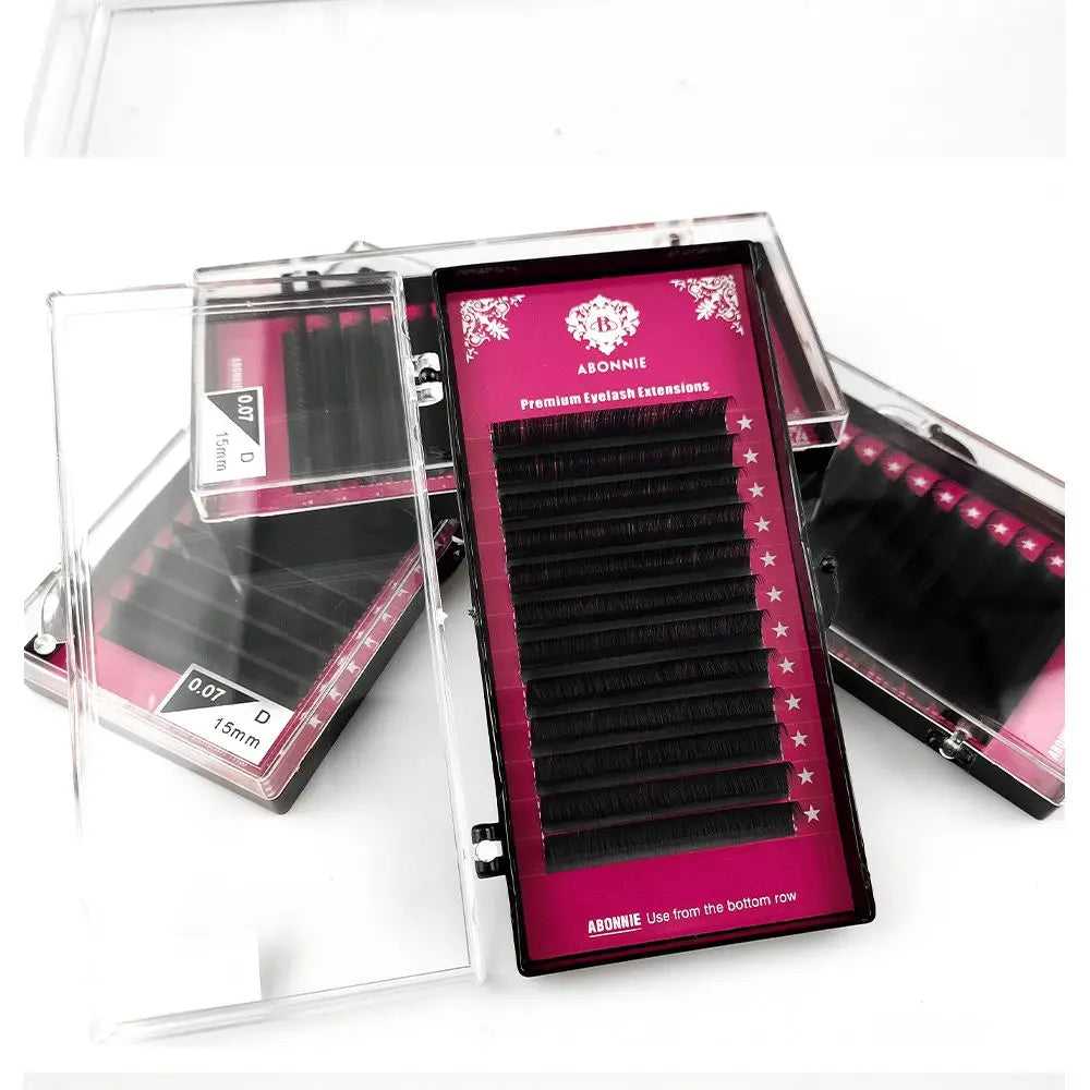 Abonnie Classic Eyelashes Extensions Individual Volume Lashes Fluffy Ultra Soft Eyelash Extensions