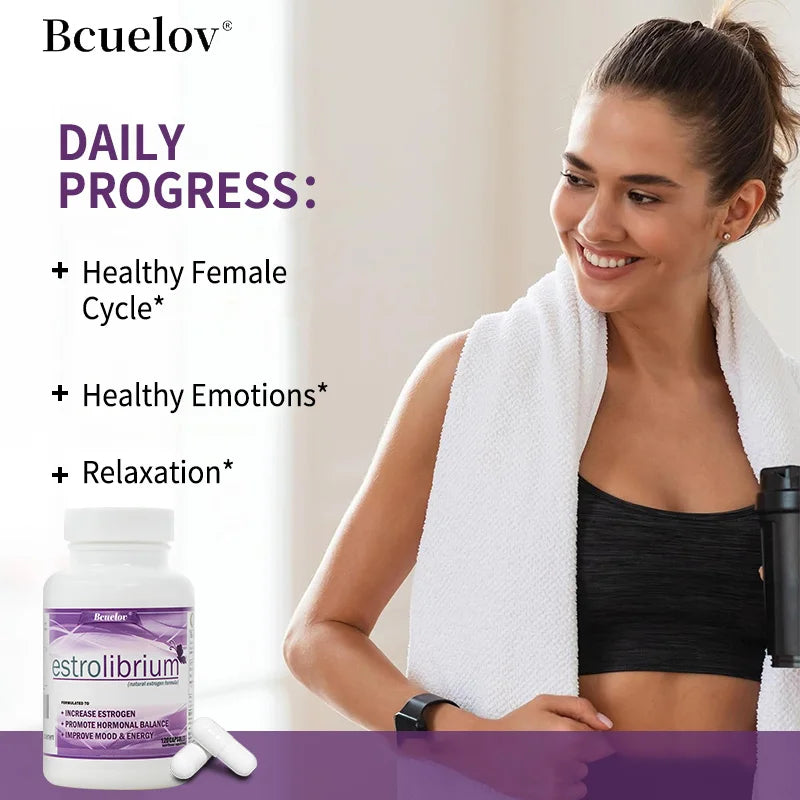 Mood Balance Supplement for Women's Health- Supports Relaxation, Relieves Menopausal and Menstrual Discomfort Capsules, Non-GMO