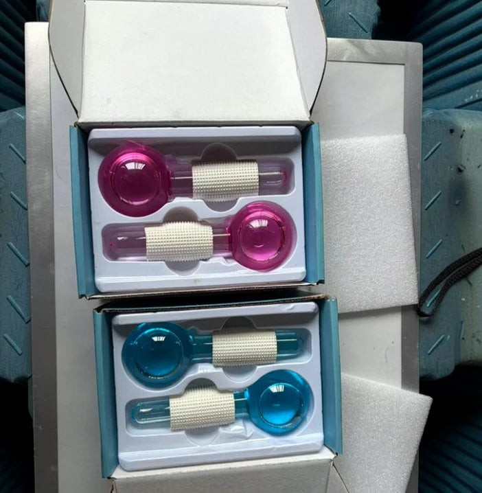 Cooling Face Globes Massage Roller Cryo Sticks Skin Rejuvenation Tightening Pores Facial Beauty Care Massage Tools
