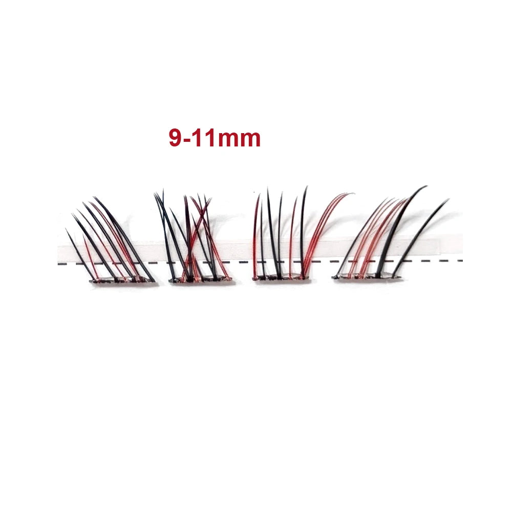 Colorful Indidual False Eyelashes Extension Laser Segmented Eye Lashes Handmade Natural Party Holloween Xmas Shinny Eyelash Tool