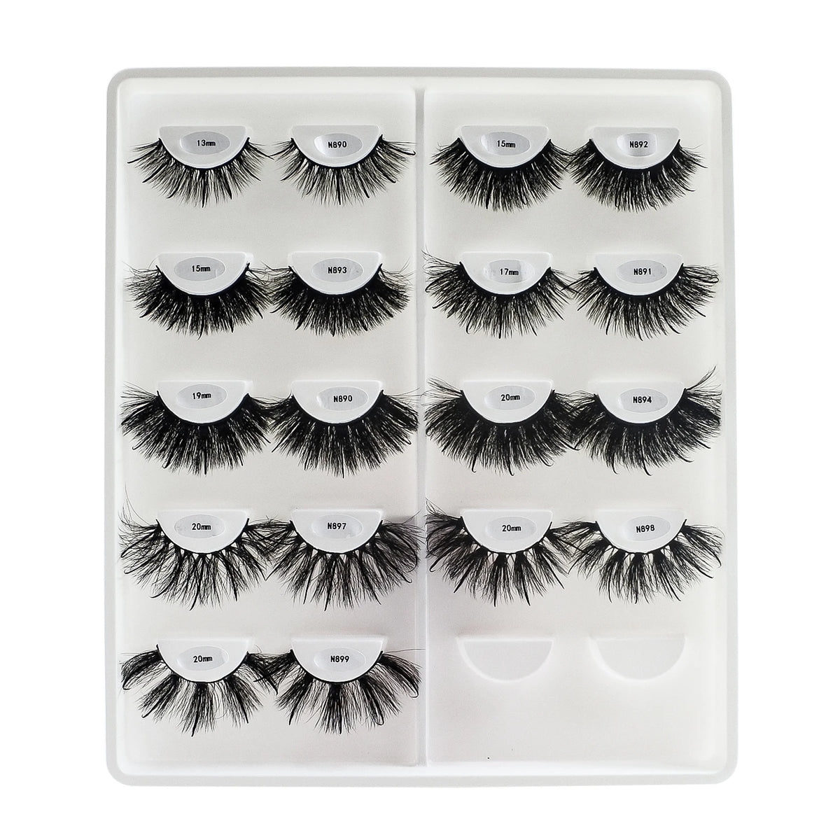 REDSIREN Faux Mink Lash Spikes Wispy Thick Natural Full Strip Lashes New Makeup Fluffy Mink Eyelashes