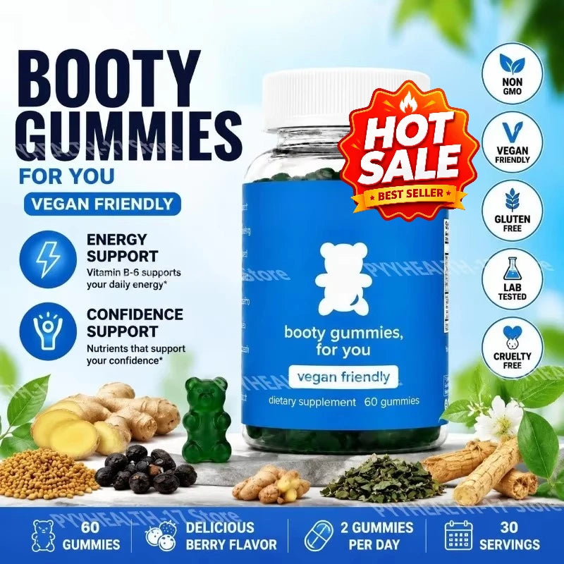 Maca Root Gummies Vegan Berry Flavor with Energy Support and Vitamins A C E B6 Soy Free Gluten Free 60 Gummies for Men Women
