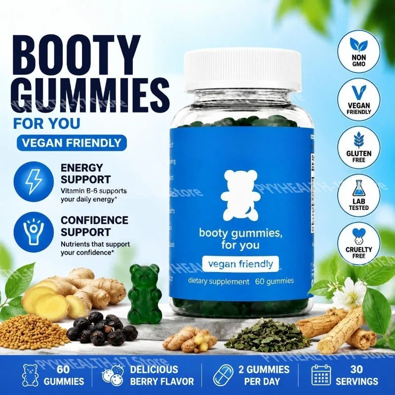 Maca Root Gummies Vegan Berry Flavor with Energy Support and Vitamins A C E B6 Soy Free Gluten Free 60 Gummies for Men Women