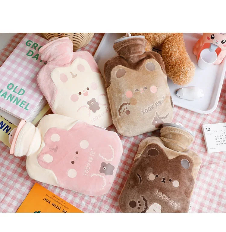 Cute Large Warmer Hot Water Bag for Period Pain Stuffed Menstrual Colic Heater Plush Hand Warmer Seed Guatero Bottle