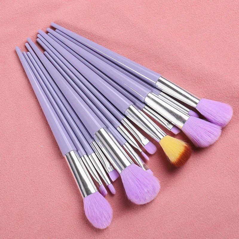 13pcs Makeup Brushes Set Eye Shadow Foundation Women Cosmetic Brush Eyeshadow Blush Beauty Soft Make Up Tools Bag