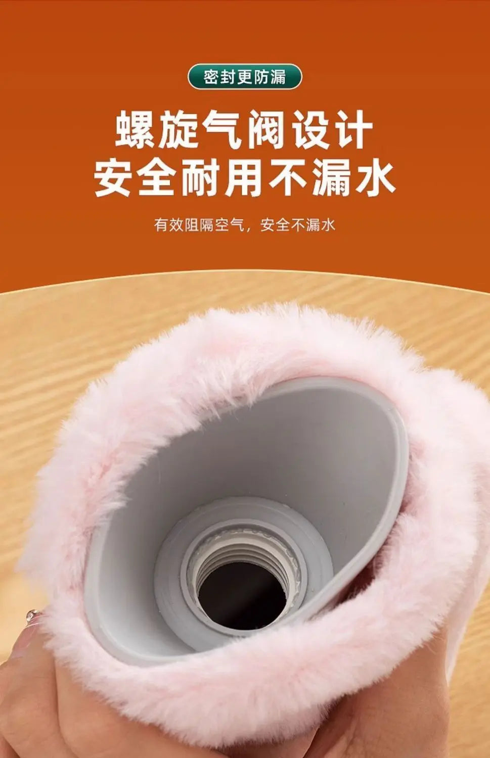 2025 Hot Water Bottle with Cover 1L for Bed Hand Foot Warmer Hot Water Bag Neck Shoulder Pain Menstrual Cramps Hot Compress