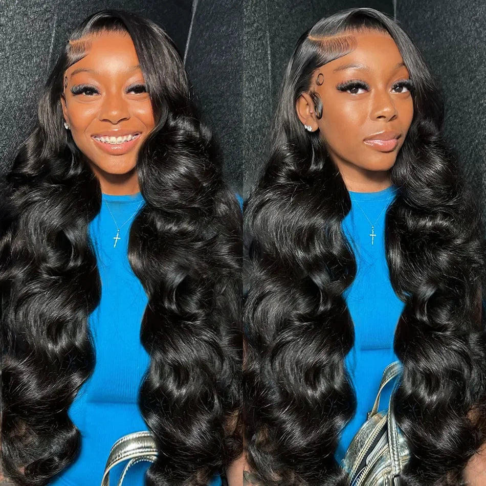 30 38Inch Hd Transparent Lace Frontal Wig 13x4 Body Wave Human Hair Wigs For Black Women Glueless Wigs Loose Deep Wavy Hair