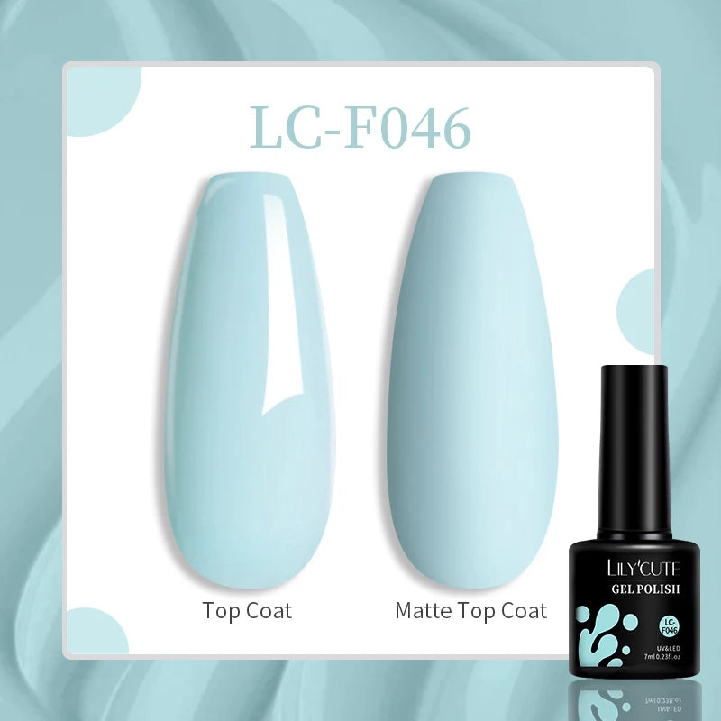 LILYCUTE 7ML Quick Extension Nail Gel Vernis Semi Permanent Acrylic Crystal White Clear Nude Gel Nail Polish UV Construction Gel