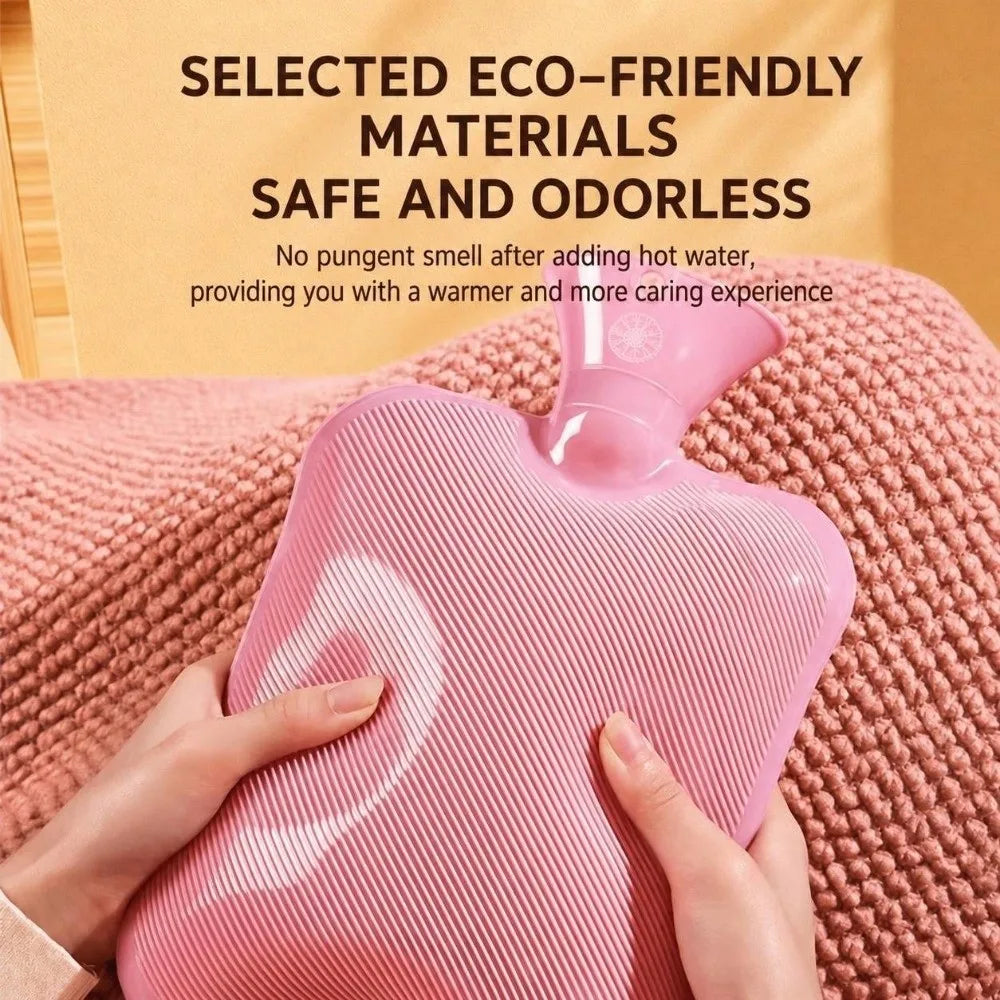 1000ml/2000ml Hot Water Bottle Explosion-Proof Warm Water Bag Leak-proof Hot Water Bag Winter