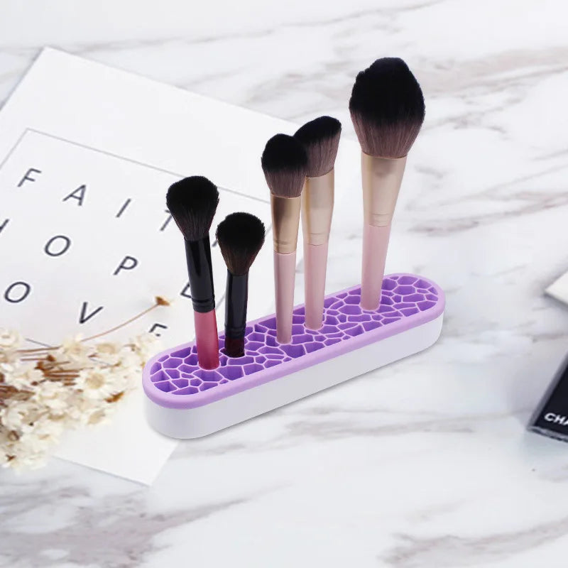 High Quality Storage Box Painting Pen Holders Silicone Storage Box Makeup Brush Holder Organizer Box for Brushes