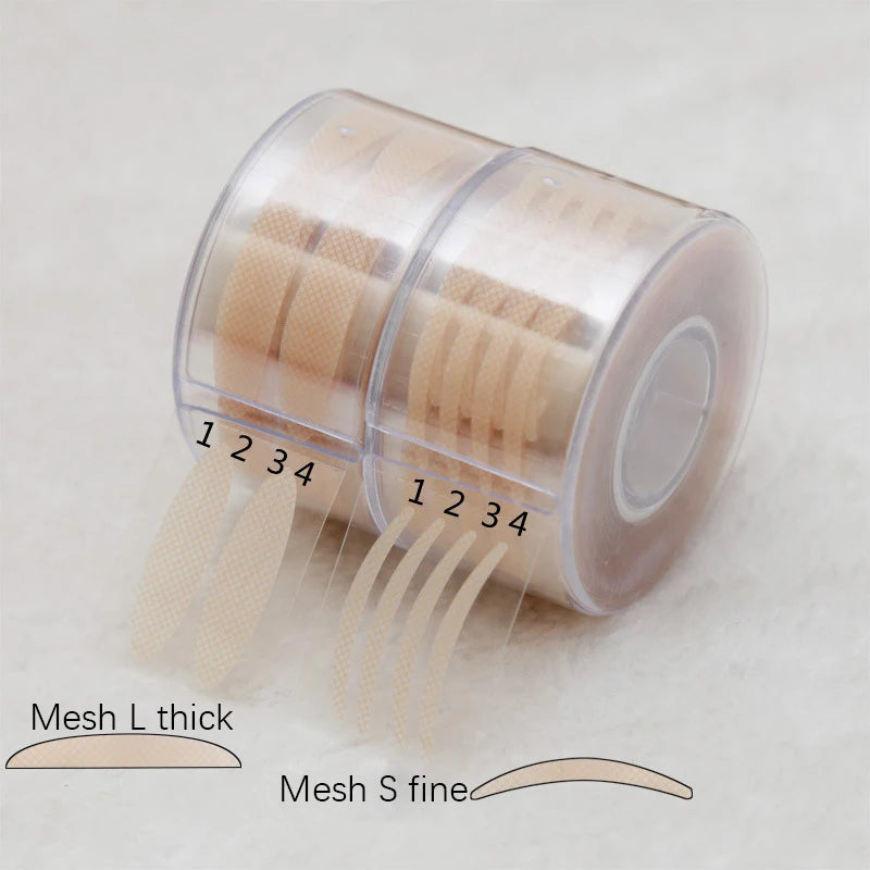 600Pcs/Box Big Eyelid Tape Sticker Double Fold Self Adhesive Eyelid Tape Stickers S/L Makeup Clear Beige Invisible Tool