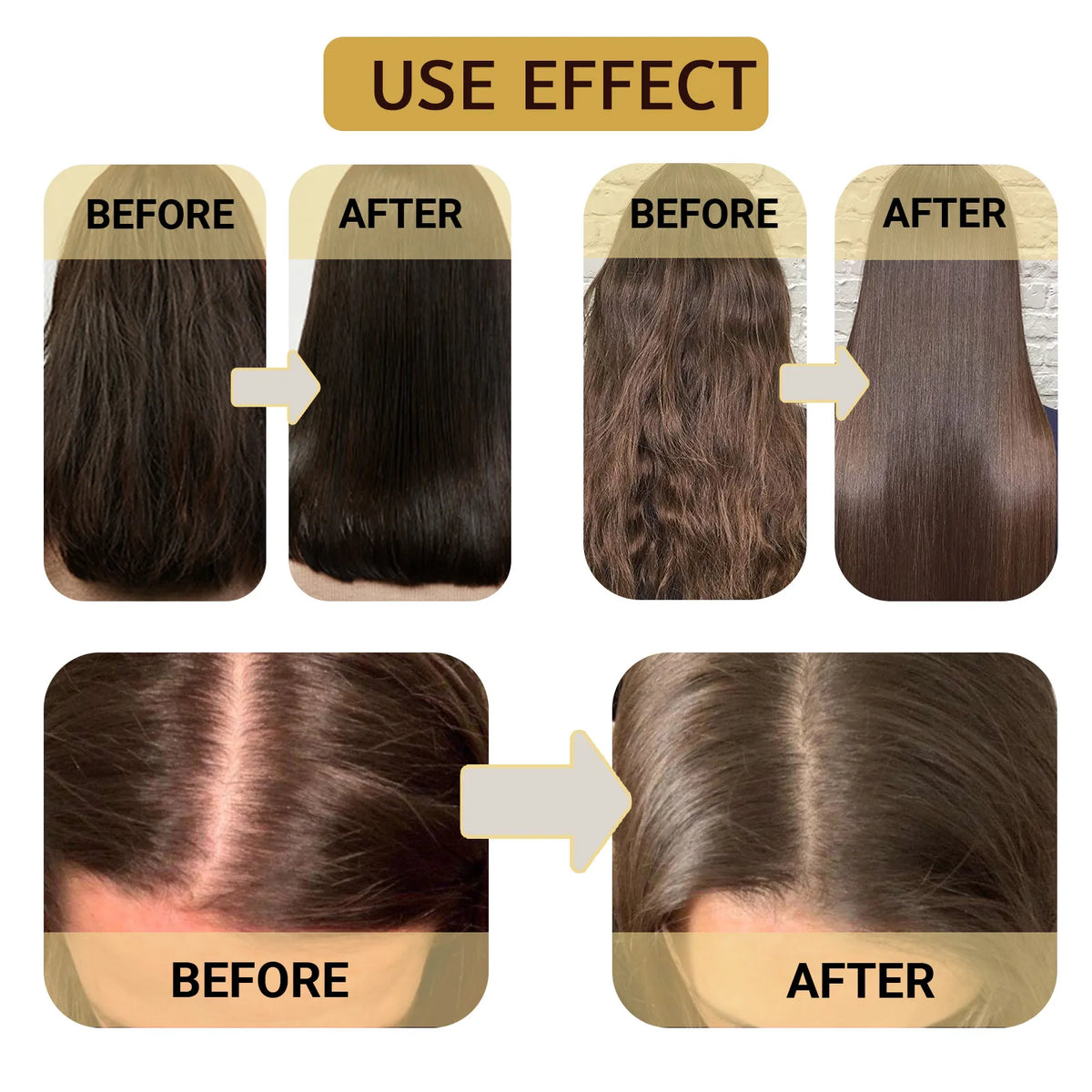 Collagen Hair Mask Treatment Deep Repair Conditioning Collagen Hair Mask Essence for Dry Frizz Damaged Repair Hair Conditioner