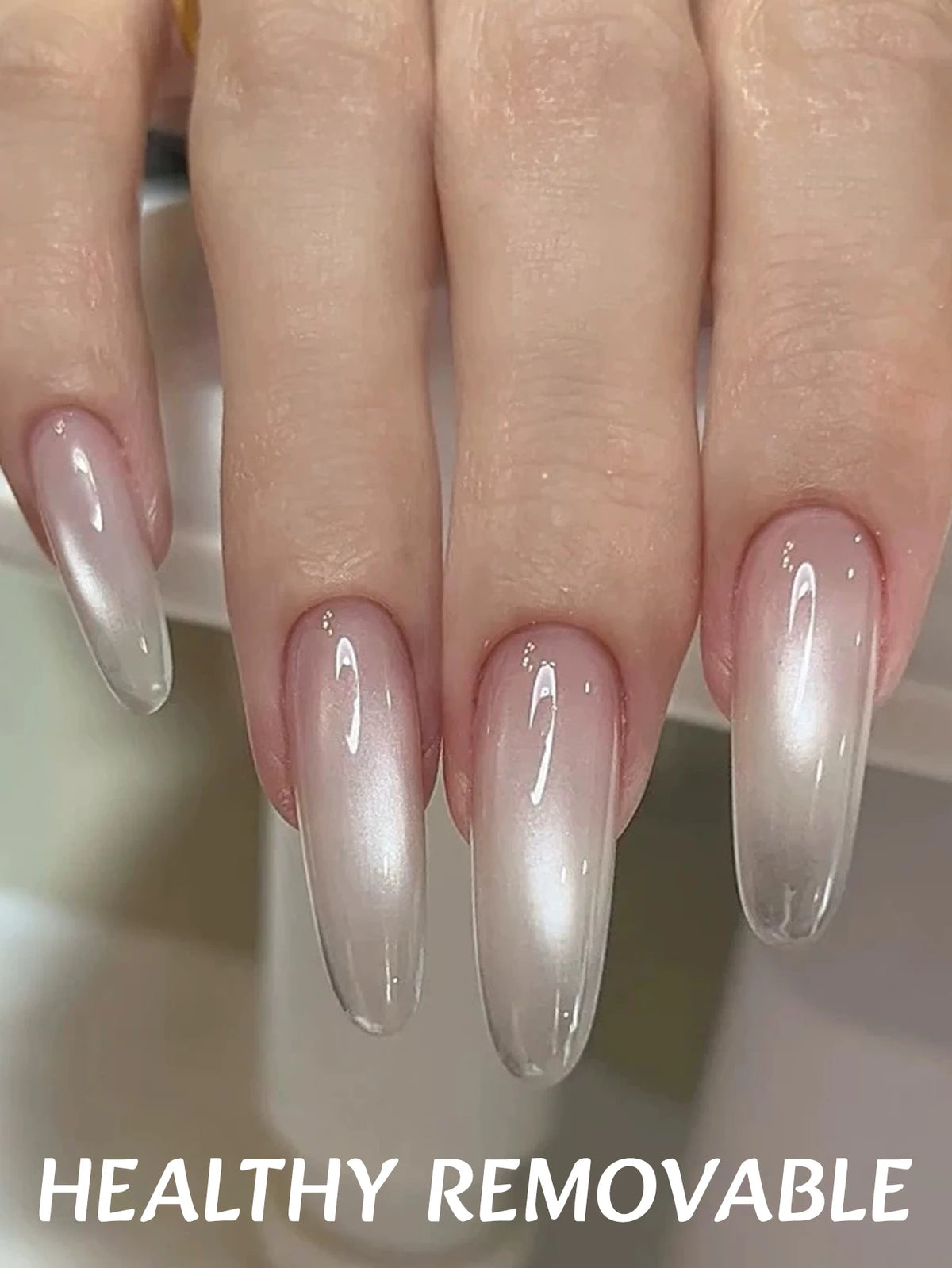 MN 12ML Autumn And Winter Ice Transparent Jelly Boiled Water Cat Eye Gel Nail Polish Perfect For Christmas Halloween White Nail