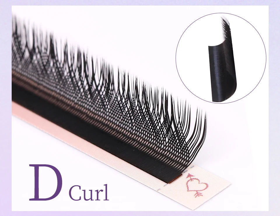 AGUUD 3D 4D Brown Premade Bloom Fans Lashes YY 5D-W Shaped Fairy Clover Volume Eyelash Extensions Soft Brown Fairy Clover Lashes