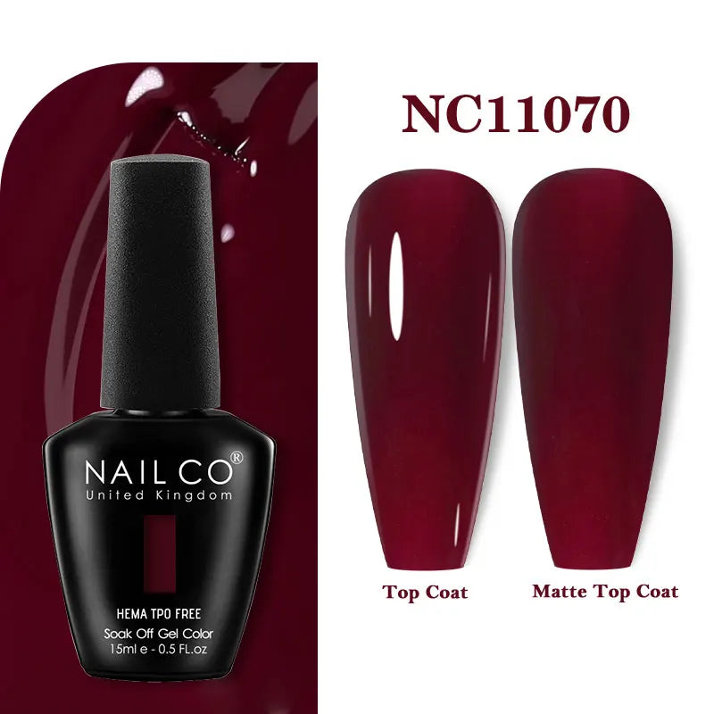 NAILCO 15ml TPO-Free Nail Gel Polish Vernis Semi Permanent Nails Art Manicure Design Hybrid Remover Gel Top Coat Ongle Gel UV