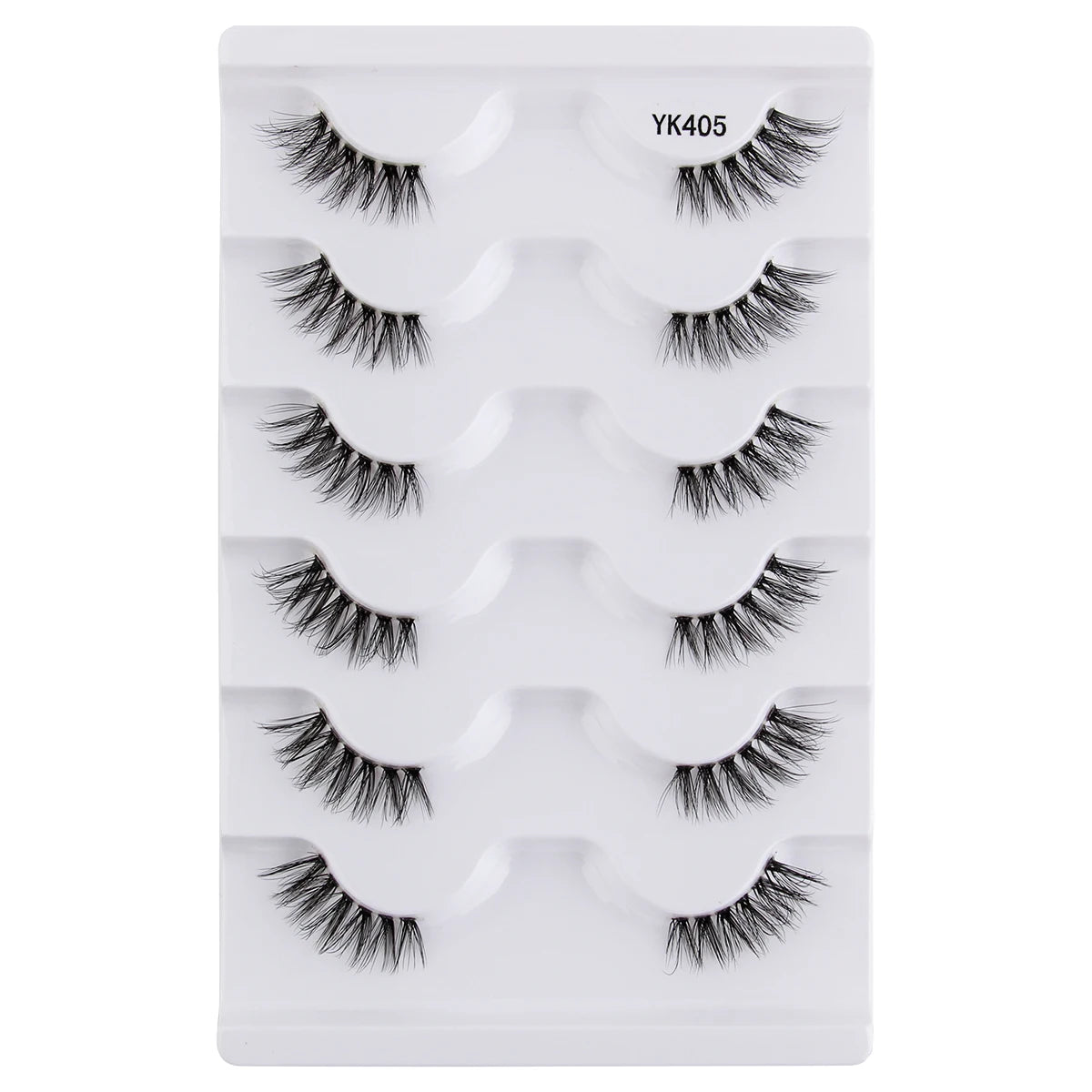 SHIDISHANGPIN 3/6/10 Pairs Half Lashes 3D Mink Lashes Faux Mink Natural Lash Soft Wispy Eyelash Dramatic False Eyelashes Makeup