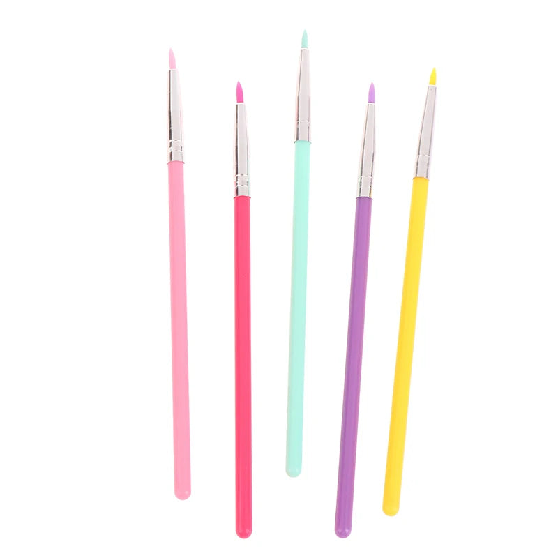 Silicone Concealer Brush Eye Makeup Assist Brush Eyeliner Brush Eye Shadow Eyebrow Details Nail Painting Tools Nail Art Brush