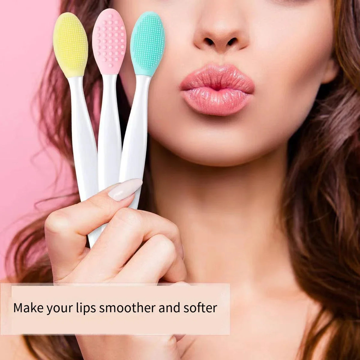 1-5pcs Skin Care Lip Exfoliating Facial Cleansing Face Scrub Nose Brush Blackhead Remove Silicone Double-Sided Skin Care Tool