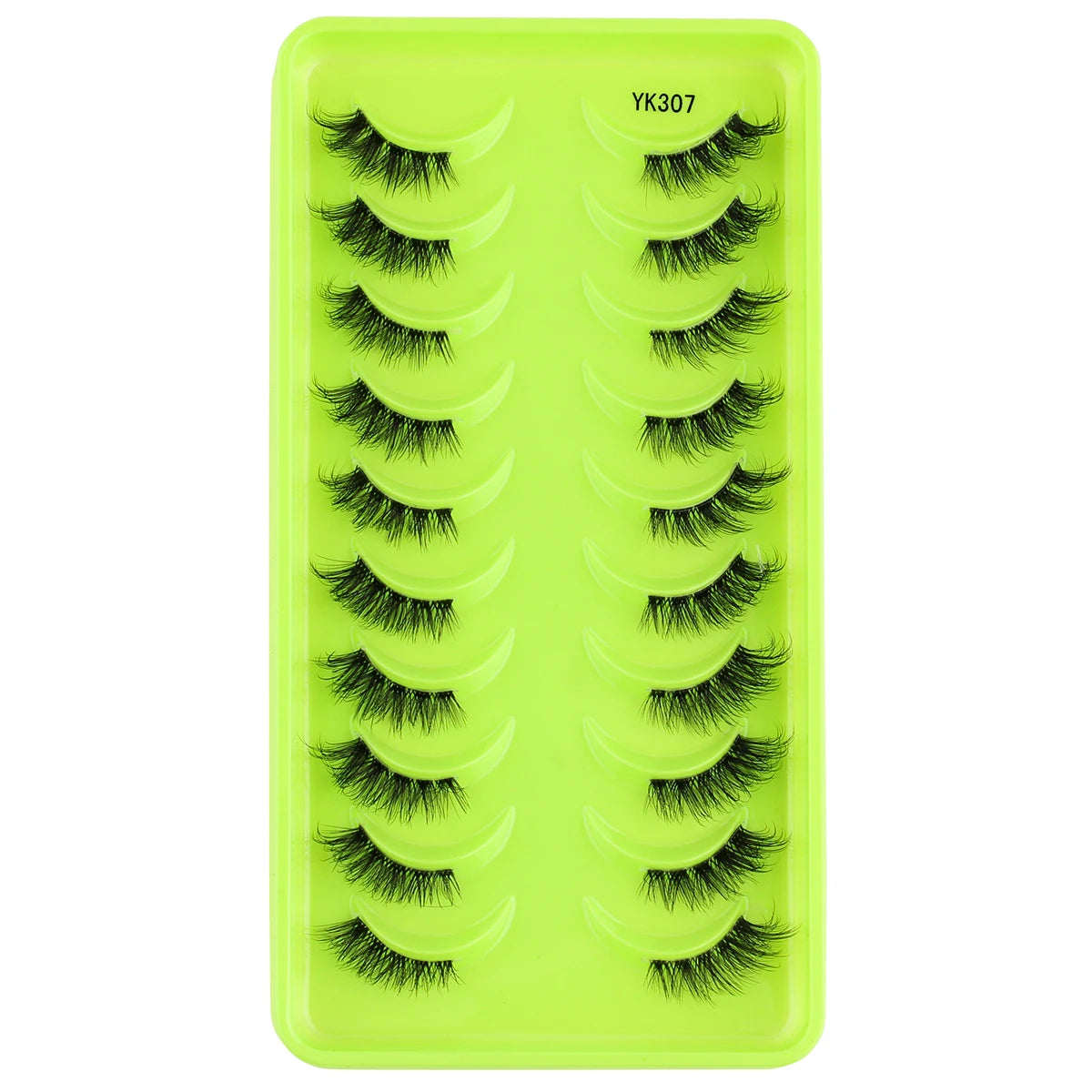 6/10 Pairs Half Lashes 3D Mink Lashes Faux Mink Fluffy Lash Soft Full Thick Wispy Eyelash Dramatic False Eyelashes Makeup