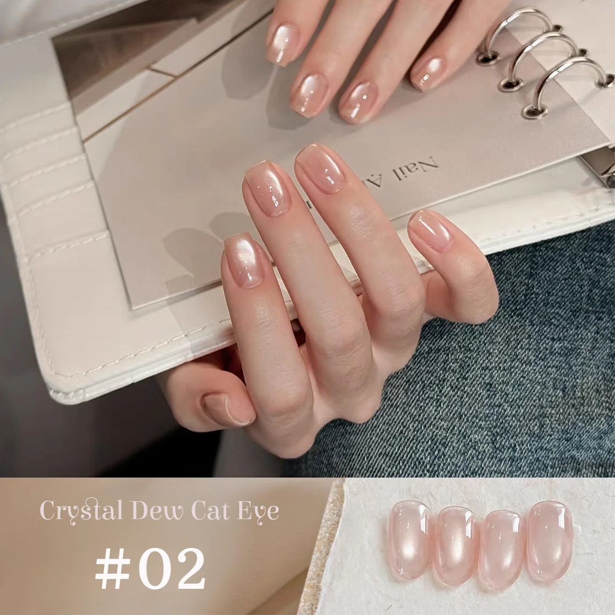 WS 10ml Light Flow Cat Magnetic Gel Nail Polish for Whitening in Autumn And Winter Semi Permanent Gel Manicure DIY Nail Art