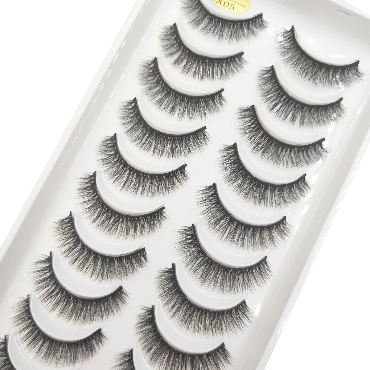 20 Style 10 Pairs Natural 3d Mink Lashes Soft False Eyelashes Cross Messy Dense Eye Lashes Extension Makeup Faux Cils Maquillaje