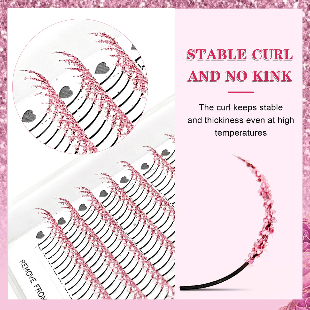 CoMango Shinning Colored Glitter Spikes Eyelash Extension Sliver Purple Blue Pink For Christmas Cosplay Party Makeup