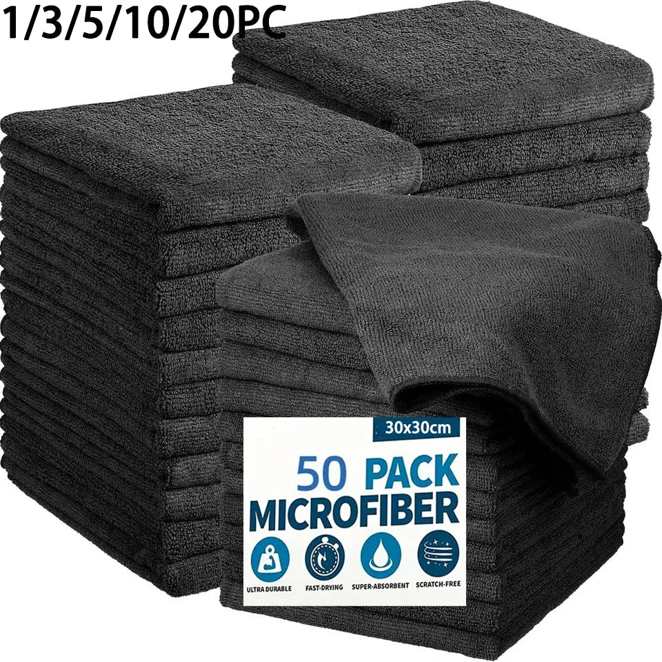 1/3/10PCS Thickened Magic Cleaning Glass Cloth Reusable Microfiber Glass Windows Streak Free Reusable All Purpose Cleaning Cloth