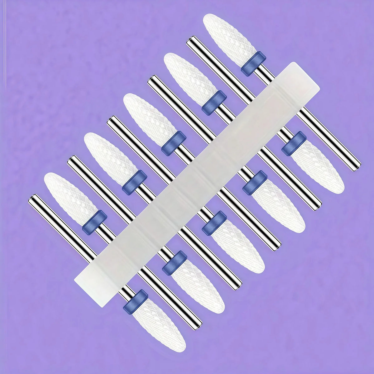 10pcs Ceramic Nail Buffering Heads for Perfect Nail Finish Professional Grade Ceramic Material for Smooth And Shiny Nails