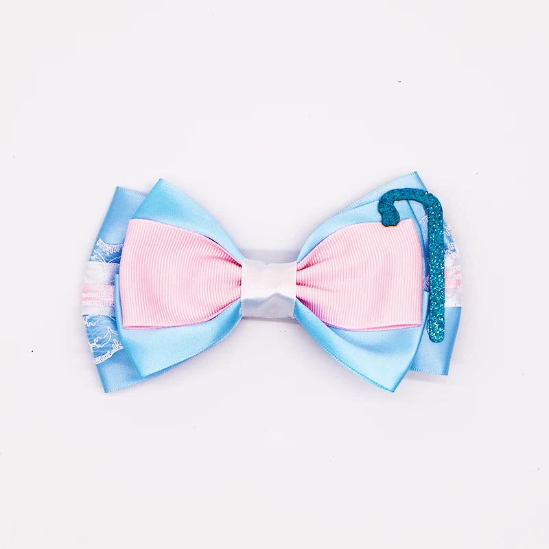 Cartoon Girl Bow Tie Hairpin Fun Pattern TOY Story for Women Girls Festivals Daily Wear Cute Children's Hair Accessories