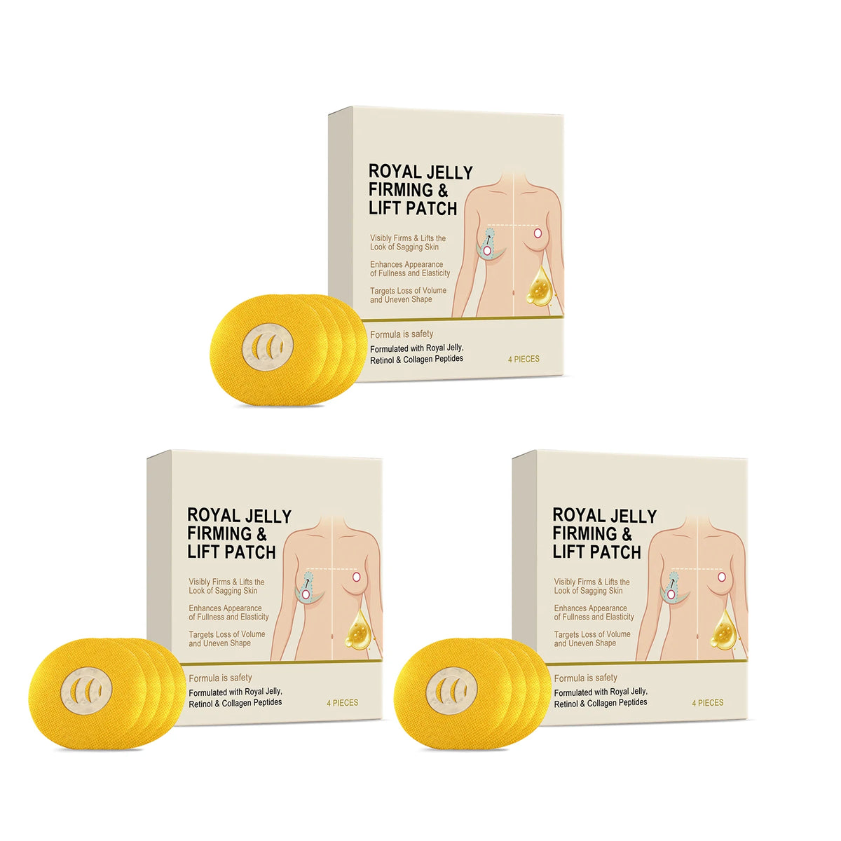 Breast Firming Lifting Patch Plumping Size Up Improve Breast Flat Prevent Sagging Shaping Tighten Bigger Breast Enhancer Patch