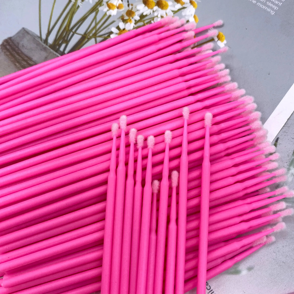 300/500pcs Micro Brush Disposable Lash Removing Swab Microbrush Mascara Wands Applicator Eyelash Extension Makeup Brushes Tools