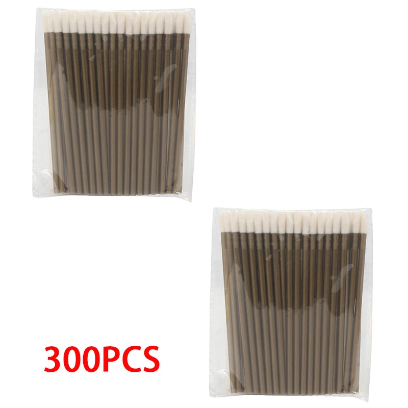 300/500PCS Crystal Lip Brushes Set Lipstick Gloss Wands Applicators For Eyelash Extension Makeup Brush Beauty